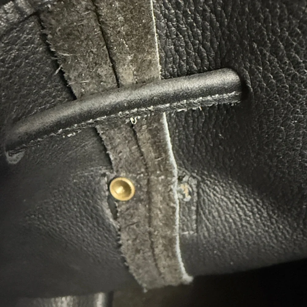 VINTAGE COACH SUEDE BERKELEY DRAWSTRING 9012 black w/ brass (like Lula’s legacy) - Picture 15 of 15